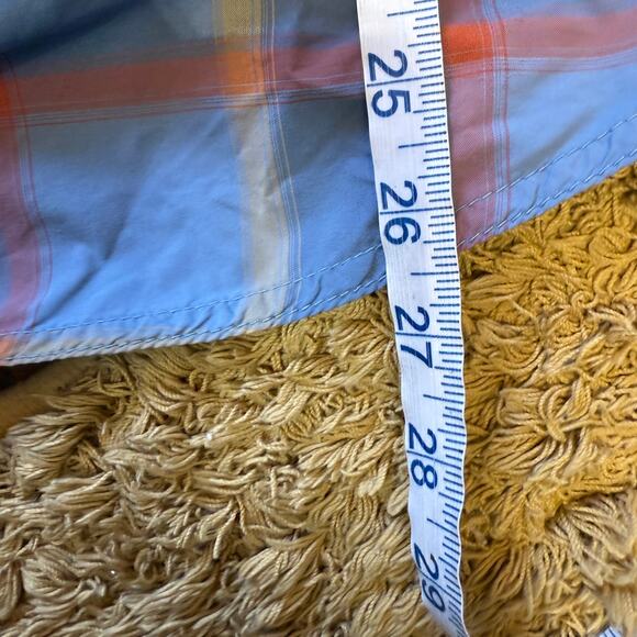 Prana Cayman Plaid Short Sleeve Button Up Performance Shirt Size S - Picture 11 of 11